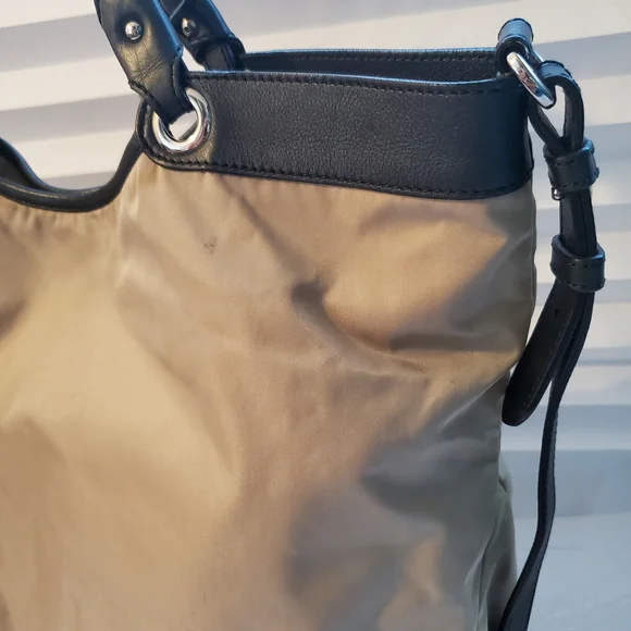 Salvatore Ferragamo Beige Nylon Top Handle Bag - Picture 9 of 16